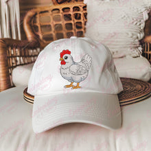White Chicken Machine Embroidery Design