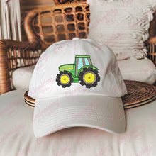 Cute Farm Tractor Embroidery Design
