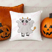 Halloween Ghost Cow Embroidery Design