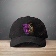 Colorful Tiger Head Design for Embroidery Machines