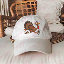 Running Thanksgiving Turkey Embroidery Design