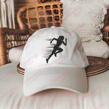 Woman Running Hoop Embroidery Design