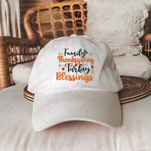Family Thanksgiving Turkey Blessings Embroidery Design
