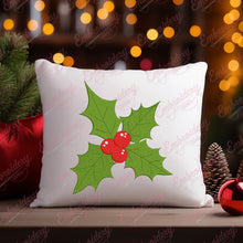 Holly Berry Christmas Embroidery Design