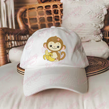 Monkey With Banana Embroidery Design