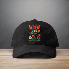Colorful Spring Flowers Embroidery Design
