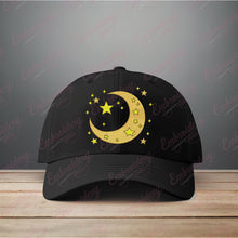 Cute Stars And Moon Embroidery Design