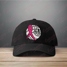 Dig For Cure Ribbon Volleyball Breast Cancer Embroidery Design