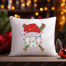 Christmas Baseball Delight Embroidery Design