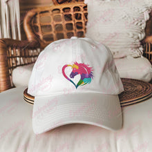 Colorful Horse Heart Embroidery Design