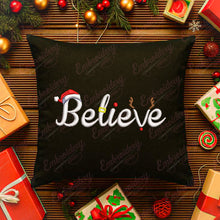 Believe Christmas Embroidery Design