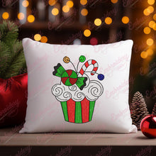Christmas Cupcake Embroidery Design