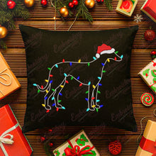 Christmas Greyhound Outline Embroidery Design