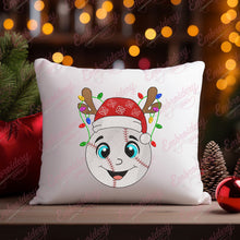 Baseball Christmas Lights Embroidery Design