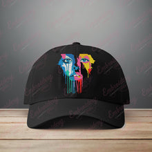 Colorful Woman Face Embroidery Design