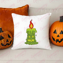 Halloween Candle Monster Embroidery Design