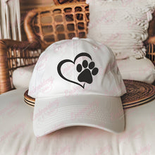 Cat Paw Heart Embroidery Design