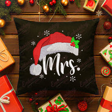 Mrs. Claus Christmas Hat Embroidery Design