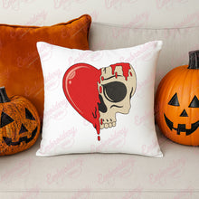 Heart Melting Skull Halloween Embroidery Design