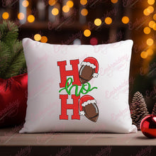 Ho Ho Ho Football Christmas Embroidery Design