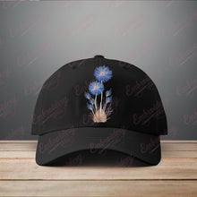 Blue Cornflower Machine Embroidery Design