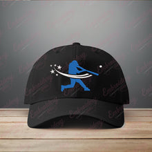 Baseball Batting Embroidery Design