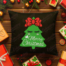 Girl Christmas Tree Embroidery Design