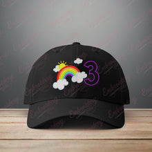 Rainbow Birthday Number 3 Embroidery Design