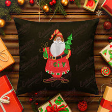 Christmas Santa With Tree And Gift Embroidery Design