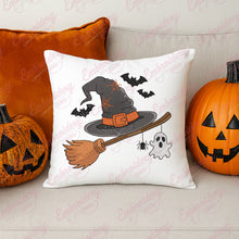 Halloween Witch Hat Broom Embroidery Design