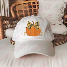 Pumpkin With Leopard Print Bow Thanksgiving Embroidery Design