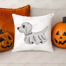 Halloween Ghost Dog Embroidery Design
