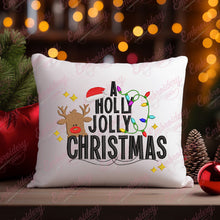 A Holly Jolly Christmas Title Embroidery Design