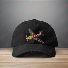 Floral Airplane Linart Embroidery Design