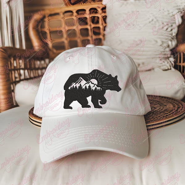 Bear Mountain Embroidery Design