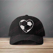 Soccer Ball Heart Embroidery Design