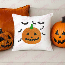 Halloween Pampkin Bat Embroidery Design