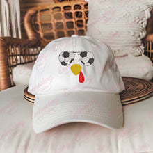 Turkey Face With Soccer Sunglasses Thanksgiving Embroidery Design