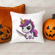 Angry Critters Halloween Unicorn With Blade Embroidery Design