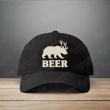 Funny Beer Deer Embroidery Design