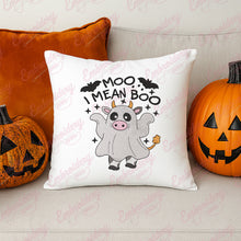 Cute Ghost Cow Halloween Embroidery Design