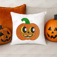 Cute Halloween Pumpkin Face Embroidery Design