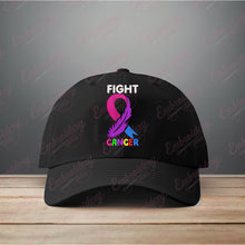 Fight Cancer Ribbon For Cancer Awareness Embroidery Design