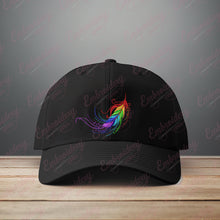 Colorful Feather Modern Art Embroidery Design