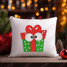 Cartoon Christmas Gift Box Embroidery Design