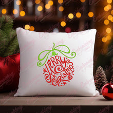 Merry Christmas Ball Embroidery Design