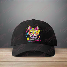 I Love Pets Cat Embroidery Design