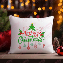 Merry Christmas Hanging Ornaments Embroidery Design
