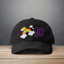 Rainbow Birthday Number 10 Embroidery Design
