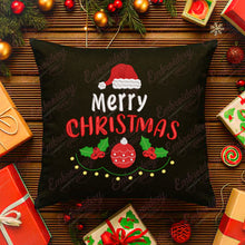Merry Christmas Typography Tree Embroidery Design